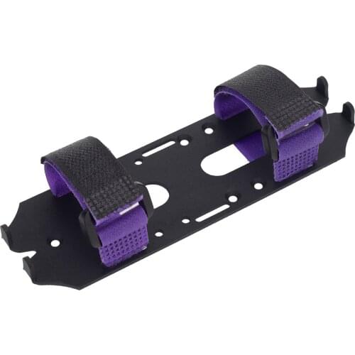 Metal Battery Mount Plate Bracket w/ Strap Tie for Axial SCX10 1/10 RC Car Truck Spare Parts Accessory