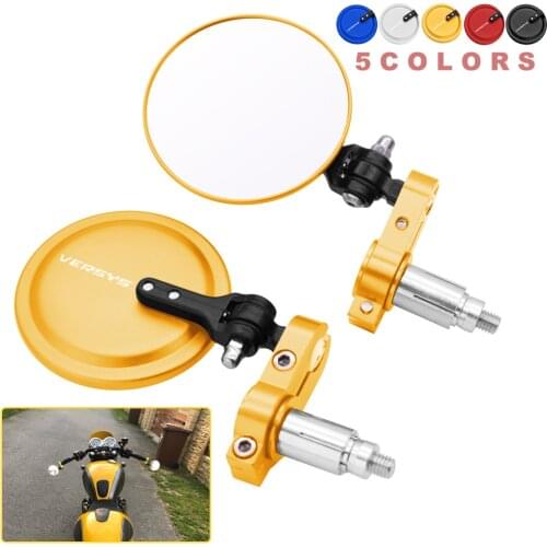 Motorcycle Mirror Aluminum Handle Bar End Rearview Side Mirrors For Kawasaki VERSYS1000 VERSYS650cc VERSYS 1000 VERSYS 650 cc