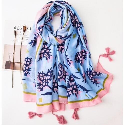 2020 New Style Fashion Cotton Linen Printed Scarf Womens Warm Silk Scarves Travel Shawl luxury scarf Print