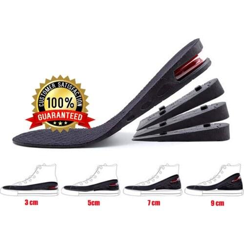 Unisex Height Increase Insoles 4-Layer Orthotic Shoe insoles With Air Cushion Shoe Insole Height Adjustable Insert Pads Cutable