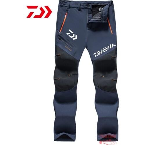 2021 Spring Autumn Daiwa Men Fishing Pants Breathable Outdoor Sports Hiking Camping Waterproof Quick Dry Pants Fishing Clothes