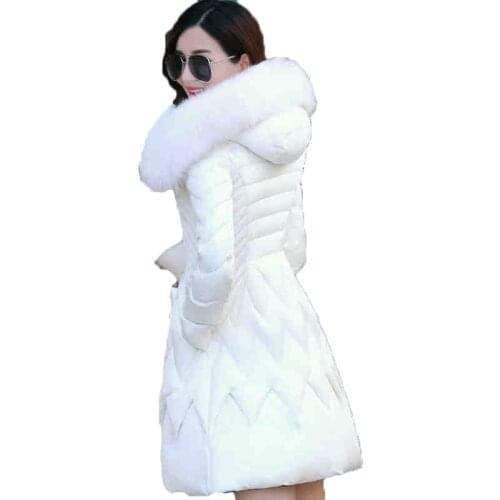 Coat Down Winter Jacket Women 70% White Duck Down Ultra Warm Skirt Bottom w/ Hood Soft Fur doudoune femme Woman Coat Parka XC012
