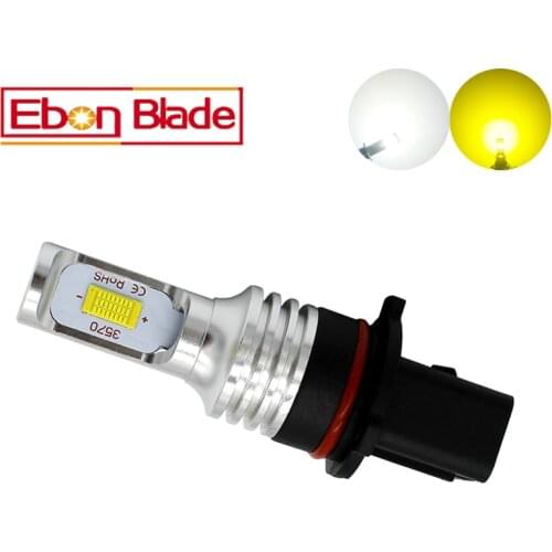 1Pcs P13W Car High Power 72W LED Bulbs Driving Running Lights PSX26W Fog Lamps LED Bulbs White 6000K Golden 3000K