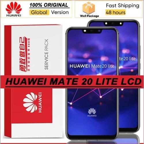 10PCS Original 6.3'' IPS Display with frame for Huawei Mate 20 Lite LCD Touch Screen Digitizer Assembly Repair Parts