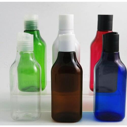 12PCS 200ML Portable Empty Lightweight Travel PET Plastic Shoulder Hang Shampoo Bottle Cream Containers with Disc Cap