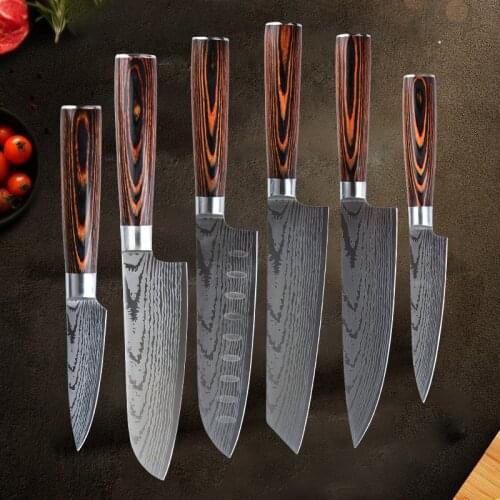 8-inch Japanese Damascus Knife Twosun Kitchen Knife Stainless Steel Sharp Knife Meat Fruit knife Chef Knife Cooking Knife