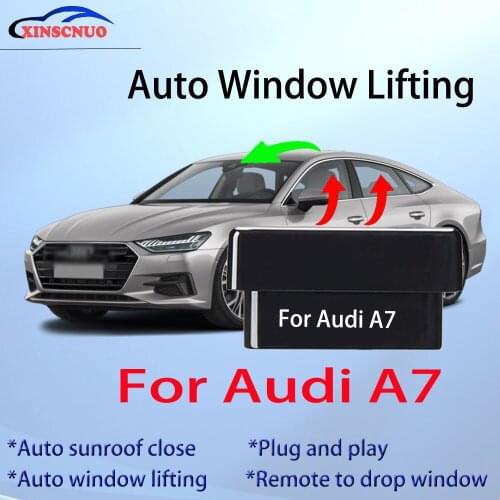 Auto Window Closer For Audi A7 2016-2017 Vehicle Glass Car Accessory Remote Controller OBD Automatic Sunroof Open plug and play