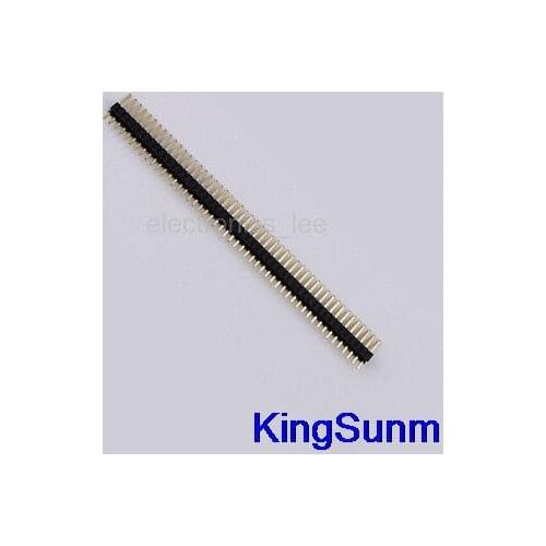 Free Shipping 100pcs 50 Pin 1x50 Male 1.27 Gold-plated straight pin header