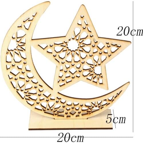 Wooden Plaque Ornaments Kareem Gift Eid Mubarak Decoration Accessories Ramadan Decoration Islamic Pendant Party Supplies