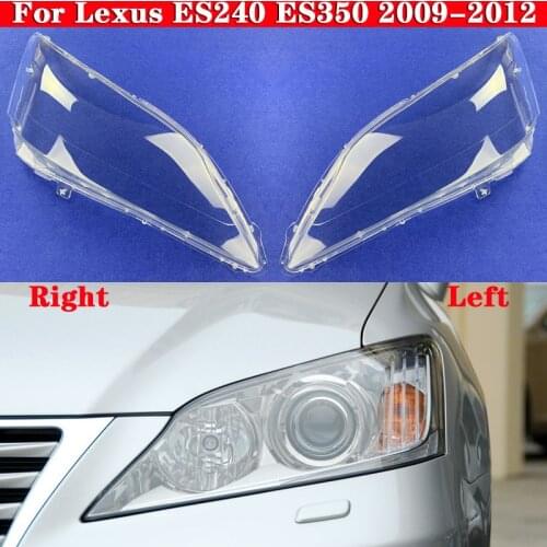 For Lexus ES240 ES350 2009-2012 Car Front Headlight Cover Headlamp Lampshade Lampcover Head Lamp light glass Covers Lens Shell