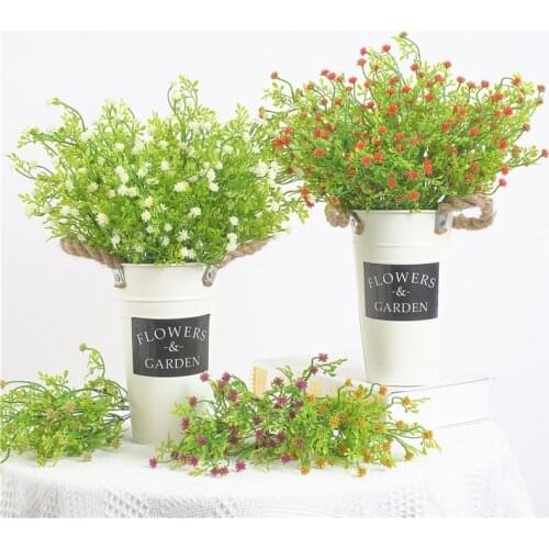 5 Cross Artificial Flowers False Gypsophila Wedding Decoration Birthday DIY Photo Props Flower Heads Branch