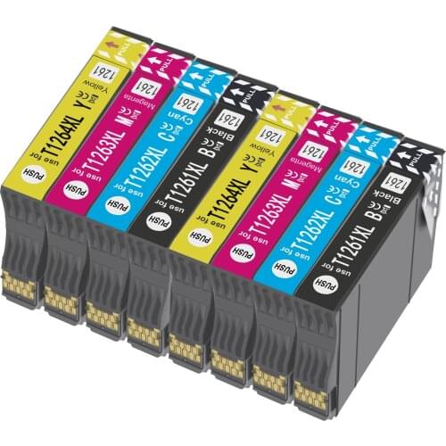 8PK T1261 compatible ink cartridge suitable for Epson WorkForce ink cartridge WF-3520/3540/7510 7520/7010