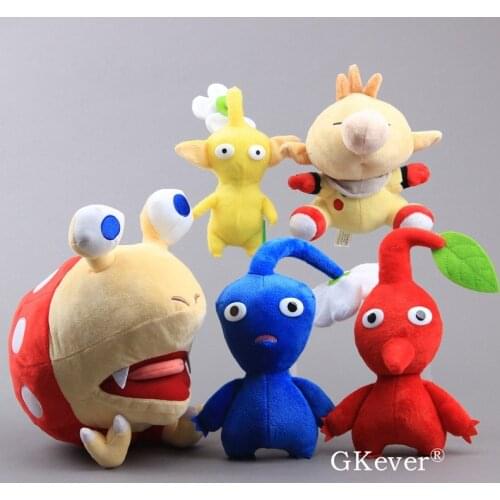 Pikmin Captain Olimar Bulborb Chappy Yellow/Blue/Red Flower 5 Styles Kids Gift 14-25cm Stuffed Dolls Cute