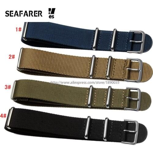 New Arrived Wholesale 18mm 20mm 22mm 24mm Nylon Watchband Waterproof Straps ,sport Wrist NATO Watch Band Multi Color For Choose