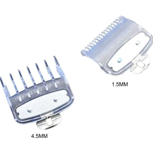 2021 New 2pcs 1.5mm 4.5mm Barber Shop Styling Guide Comb Hair Trimmer Clipper