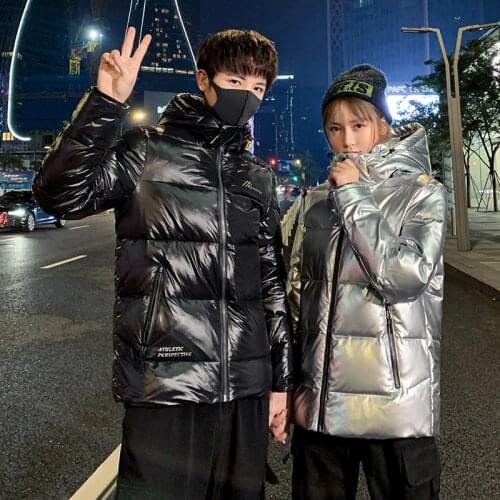 -30 Degree Shiny Down Parkas Men Waterproof Snow Jacket Men White Duck Down Jacket Male Winter Hooded Windbreaker Couple Parkas