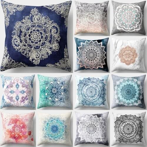 1Pcs Flower Pattern Decorative Cushions Pillowcase Polyester Cushion Cover Throw Pillow Sofa Car Decoration Pillowcover 40918
