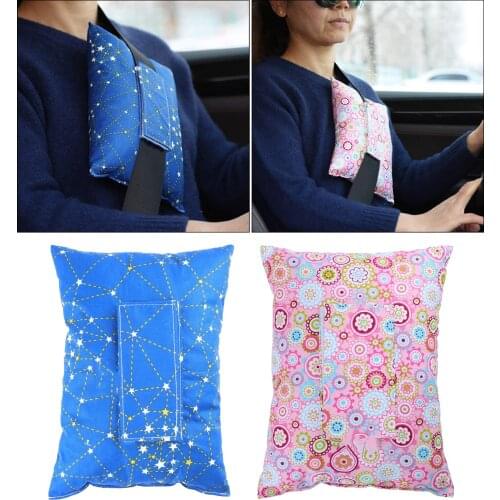 Mastectomy Seatbelt Pillows for Post-Surgery Patients Soft Comfort Support Cushion Pad Car Travel Pillow Gifts Flower