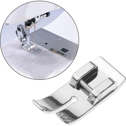Straight Line Stitch Presser Foot Rolled Hem Fabric Embroidery DIY Thick Material Line Stitch Tool Sewing Machine Accessories