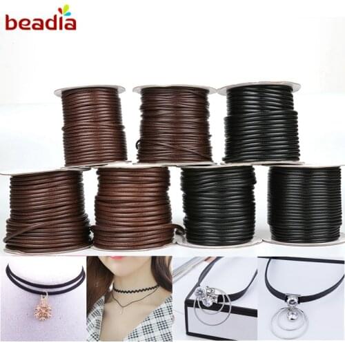 New Arrival 30-80 meters 2-10mm Waxed Cords String Strap Rope jewelry findings for Necklace Bracelet beading Jewelry Findings