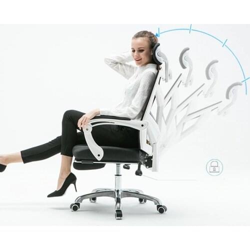 The Modern Household Computer Boss Rotatable Recliner Student Dormitory Staff Study Mesh Seat Adjustable Liftable Office Chair