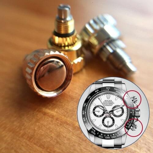 Steel pusher button for RLX Rolex Daytona 1165 Automatic Chronograph watch parts tools