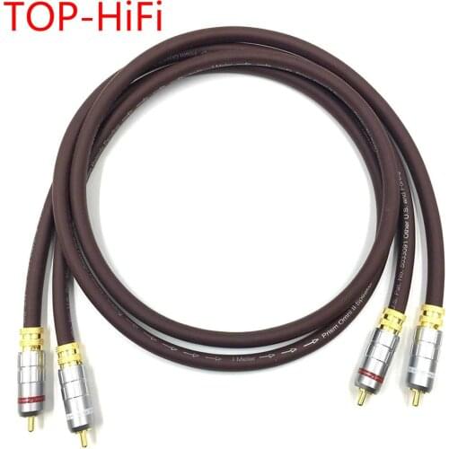 TOP-HiFi Pair Type-1 2RCA MaleCable RCA Reference Interconnect Audio Cable Gold plated PLUG forTARA Labs Prism OMNI 2 Wire
