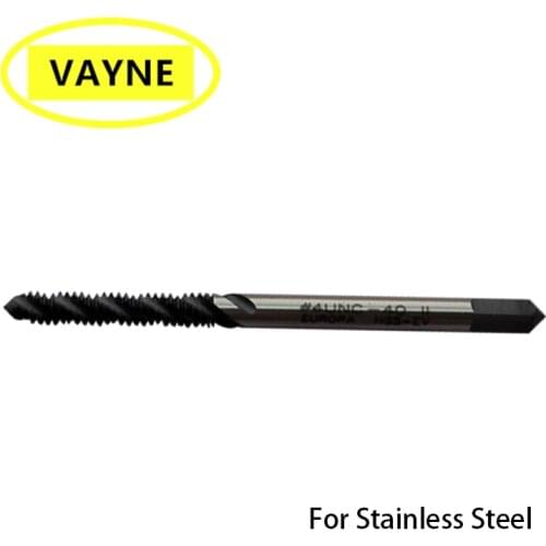 VAYNE HSSE Metric machine Spiral Fluted Taps For Stainless Steels M2.5X0.45 M3M4M5M7M9 M10X0.75 M11M13M15 Fine Thread screw tap