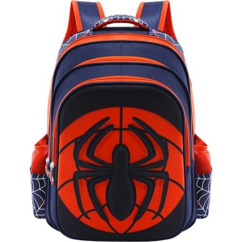 Disney Backpack For Boys Girls Three layer large capacity waterproof schoolbag Spiderman Fashion Children Backpack Bookbag