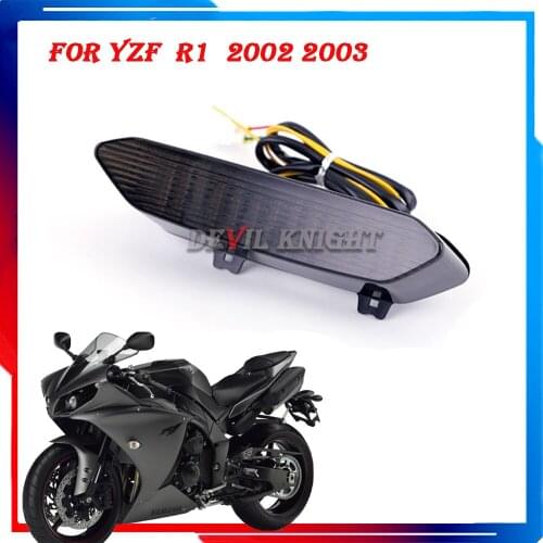 For Yamaha YZF R1 2002 2003 Rear Tail Light Brake Turn Signals Integrated LED Light Motorcycle Accessories WR250R X XVS1300