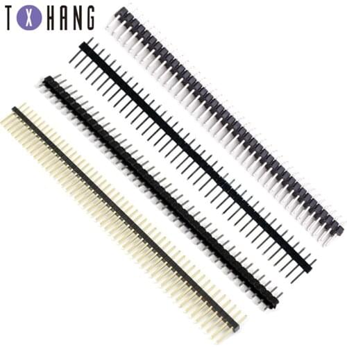 10/20PCS 40/40P 2.0MM/50P 1.27MM/2x40P Pin Pin Single/Double Row Straight Male Pin Header Connector