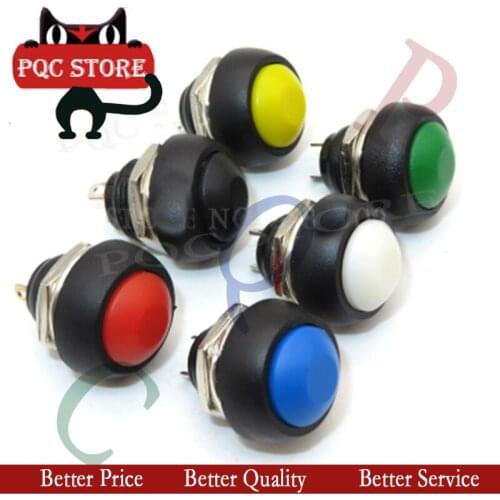 12mm PBS-33B Waterproof Momentary ON OFF Push Button Swithch Mini Round Switch