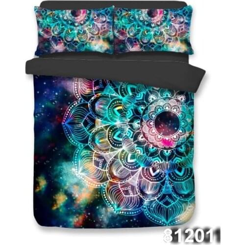 2/3pcs A Lot 3D Mandala Bedding Set Twin Queen King Size Duvet Cover Sugar Skull Elephant Pattern Bedclothes for Christmas Decor