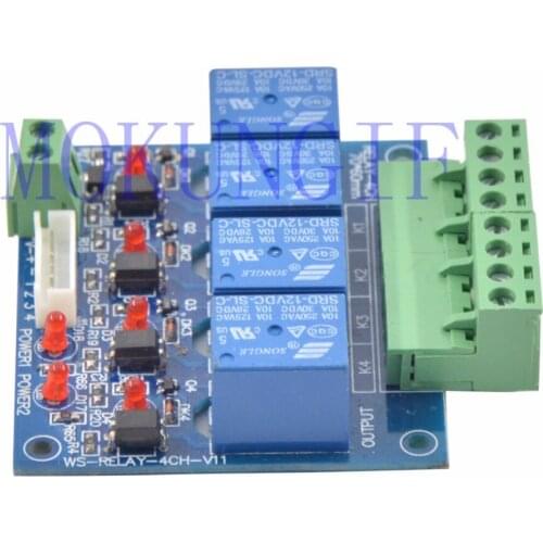 5sets 4CH dmx 512 LED Controller 4channel DMX512 RELAY OUTPUT Decoder Max 10A for led lamp led strip WS-DMX-RELAY-4CH