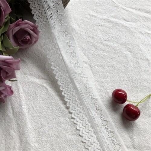 5cm S1500 wide white lace accessories cloth diy clothing dress skirt hem european luxury decoration
