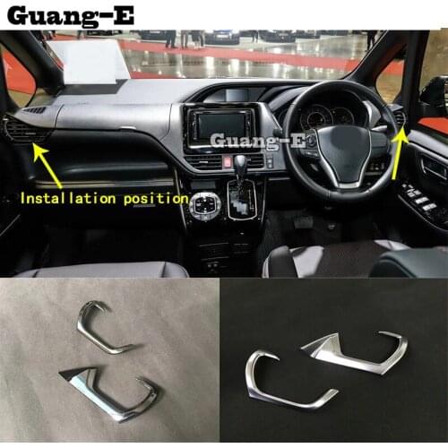 Car Sticker Front Left Right Air Conditioning Outlet Vent Trim Parts For Toyota Noah Voxy 80 Series 2014 2015 2016 2017 2018