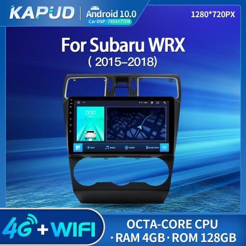 Kapud Android 10.0 Car Multimedia Video Player 9" For Subaru Forester 3 SH WRX 2013-2017 Radio Stereo BT GPS Wifi Navigation