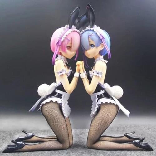 1/4 Re: Zero Sexy RAM REM Bunny Girl Ver. pvc Action Figure 28cm