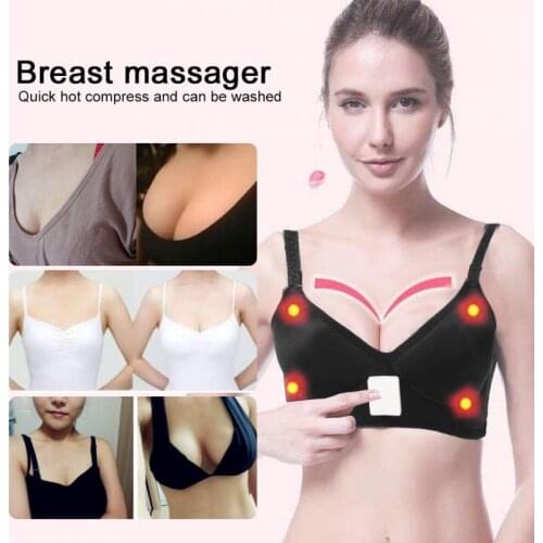 Electric Breast Massager Enhancer Chest Frequency Vibration Massager Bra Booster Growth Stimulator Breast Enlargement Machine