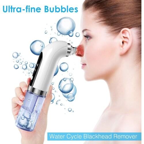 Electric Beauty Device Small Bubble Nose Blackhead Remover Facial Cleanser Deep Pore Acne Pimple Extractor Vacuum Skin Care Tool