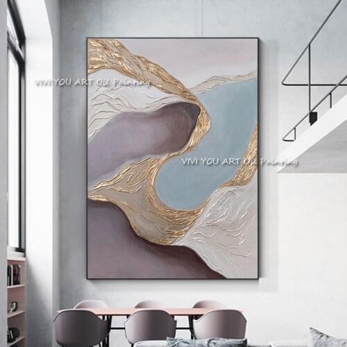 Skill Artist 100% Handmade new design modern impression painting high quality handmade abstract oil painting For Living Room