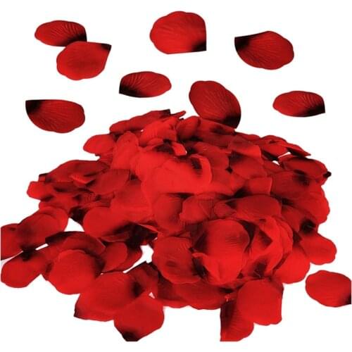 3000 Pcs Red Flower Artificial Rose Petals for Wedding Aisle, Party Favor & Table, Vase, Home Decoration