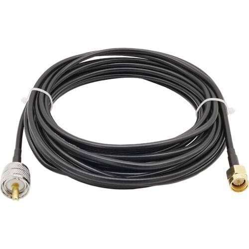 SMA Male to UHF Male PL259 RG58 Coaxial Cable Handheld to SO-239 Cable SMA Male to UHF PL-259 Connector
