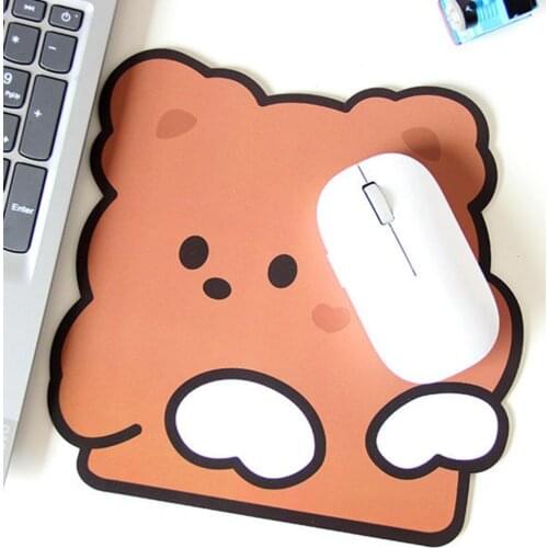 Mouse Pad Bear Cartoon Wear-resistant Anti-slip Cute Animal Computer Mat for Home