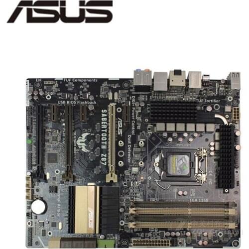 For Asus SABERTOOTH Z87 Desktop Motherboard Z87 Z87M LGA 1150 For Core i7 i5 i3 DDR3 SATA3 USB3.0 Original Used Mainboard