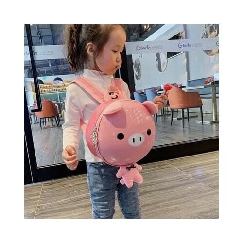 10 Style Cute Cartoon Animal Backpack Small Eggshell School Bag Anti-lost Rope Kindergarten Travel Action Bag For Children Gift