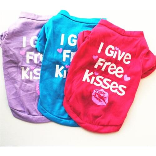 Cartoon Dog Shirt Summer Small Dog Clothes Chihuahua Tshirt Puppy Vest Yorkshire Terrier Pet Clothes Ropa Perro Pets Clothing