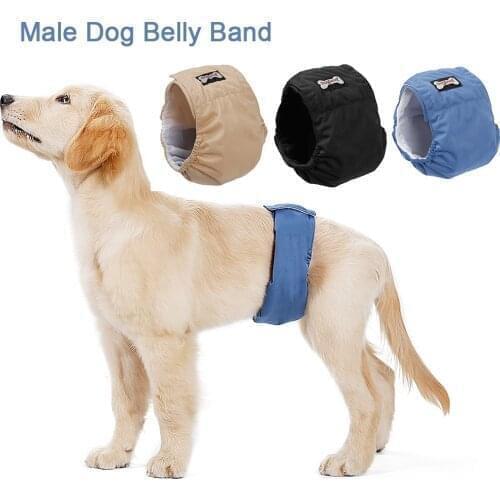 Male Dog Belly Band Wrap Waterproof Pet dog harnes Diaper Toilet Training Dog Physiological Pant Washable