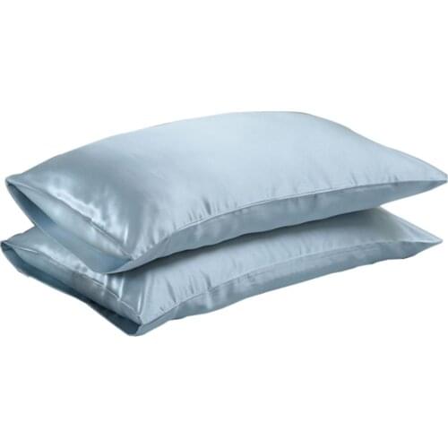 High Standard Pure Satin Silk Soft Pillowcase Cover Chair Seat Bedding pillow Cover Square Pillow Cases Bed Linings Multicolor27