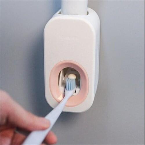 1ps Automatic Toothpaste Dispenser Squeezer Wall Mounted Toothbrush Holder Lazy For Toilet Home Bathroom Accessories